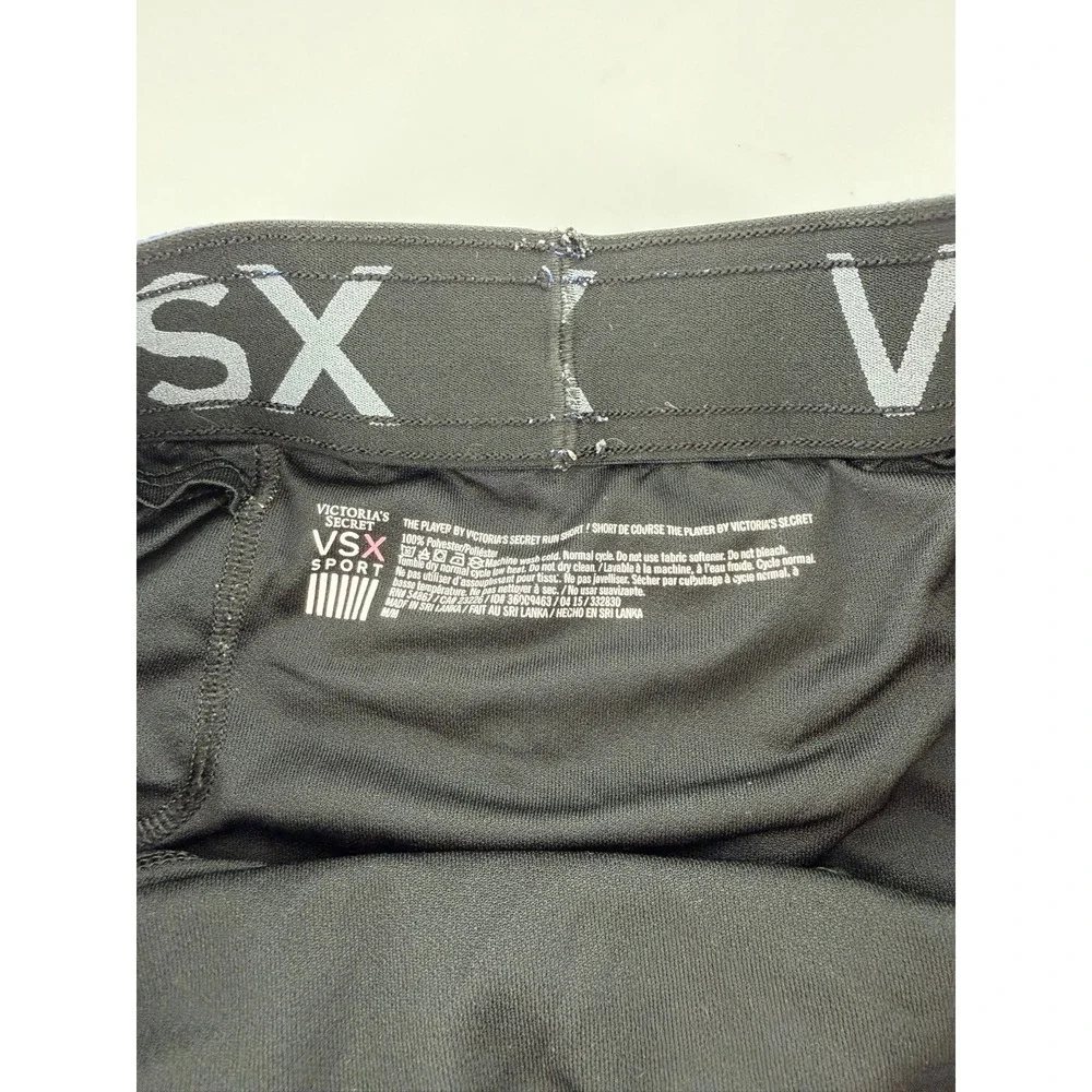 Victoria Secret Running Shorts The Player VSX‎ Sport Women Medium Blue Teal Trim